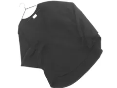 green label relaxing グリーンレーベルリラクシング ユナイテッドアローズ Vネック ドルマン カットソー 黒 ■◇ レディース