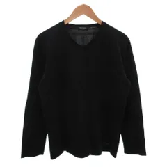 ブラックレーベル BLACK LABEL Tシャツ L 黒 ブラック Vネック 無地 長袖 ECG003 /KR ■ECG003のサムネイル