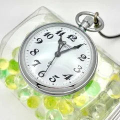 【新品電池】SEIKO セイコー 懐中時計 鉄道 シルバー 7550-0010 451224