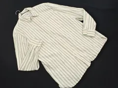 ZARA ザラ リラックスフィット ストライプ シャツ sizeL/アイボリーxライトグリーン ■◇ メンズ