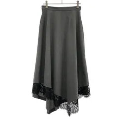 AKANE UTSUNOMIYA アカネ ウツノミヤ STUDIOUS別注 lace hem skirt レースヘムスカート SAO-FSK101-3002 グレー 36のサムネイル