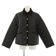 トラディショナルウェザーウェア Traditional Weatherwear 25年モデル WAVERLY A-LINE ウェーバリーAライン キルティングジャケット 中綿 アウター ショート丈 ワンカラー 36 黒 ブラックのサムネイル