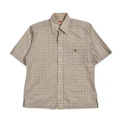 BARACUTA バラクータ チェック BD ボタンダウン 半袖 シャツ M/ベージュ系 メンズのサムネイル