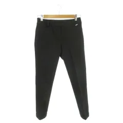 クレージュ courreges パンツ 36 黒 ブラック 無地 長ズボン テーパード ストレッチ /AH2 ■GY58のサムネイル