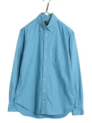 【お得なクーポン配布中!】 USA製 ジェイクルー ギットマン ブラザーズ 別注 3点留め ボタンダウン シャツ メンズ M / コットン オックスフォード 無地 ダブルネーム 