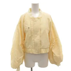 パブリックトウキョウ PUBLIC TOKYO ギャザースリーブMA-1 ジャケット ブルゾン リバーシブル F アイボリー 163657002 /FF