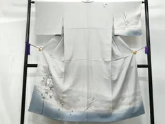 平和屋着物■訪問着　友禅　作家物　枝花文　暈し染め　正絹　逸品　CABF6814fb