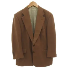 ポールスチュアート PAUL STUART テーラードジャケット シングル ヘリンボーン キャメルヘア 42 ブラウン 茶 /FF