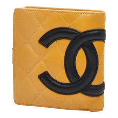 シャネル マトラッセ カンボン コンパクトウォレット 二つ折り財布 ベージュ ラムスキン レディース CHANEL【1-0266107】