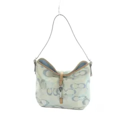 コーチ COACH 7028 ワンショルダーバッグ ジャガード レザー ロゴ シグネチャー 青 ブルー ■GY11 /MQ