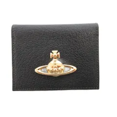 ヴィヴィアンウエストウッド Vivienne Westwood EXECUTIVE パスケース 名刺入れ オーブ ロゴ レザー 黒 ブラック /FF
