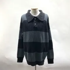 メンズ カラーネックTシャツ ストライプ 2XL ヴィンテージ 中古市場