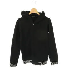 ドルチェ&ガッバーナ ドルガバ DOLCE&GABBANA ロゴ ジップアップパーカー 長袖 11/12 ブラック /HK ■OSのサムネイル