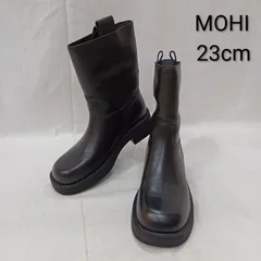 モヒ レザー ミドルブーツ black 23cm レディース 23.0cm ISItems【USED】【古着】【中古】50157282のサムネイル