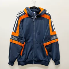 adidas アディダス メンズ トラックジャケット 万国旗タグ SIZE M ネイビー×オレンジ