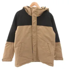 ユナイテッドアローズ A DAY IN THE LIFE UNITED ARROWS 中綿ジャケット マウンテンパーカー フード バイカラー XL 黒 ベージュ /FF