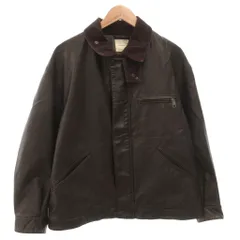 フリークスストア FREAKS STORE 24AW ヴィーガン レザー ワークジャケット ブルゾン フェイクレザー コーデュロイ M 茶 ブラウン /FF