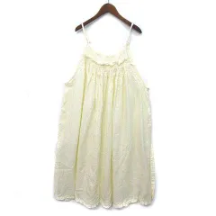 ネストローブ nest Robe 2025SS ヨーロピアンリネン パナマ キャミドレス ワンピース アイボリー F 01252-1079のサムネイル