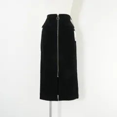 未使用 The Virgnia ザヴァージニア Corduroy Long Tight Skirt コーデュロイ ロング タイト スカート Iライン ジップアップ ブラック 黒のサムネイル