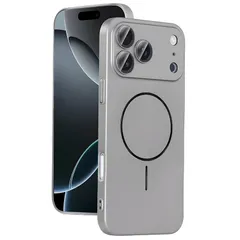 【新品】 YUZOR 「極薄」 iPhone 17 Pro Max ケース 超薄型 Magsafe対応 いphone17ProMax ケース レンズを完全に覆う一体型設計 ストラップホール付き アイフォン アイホン (iPhone17ProMax チタングレー