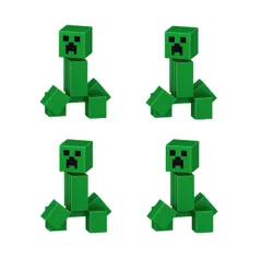 レゴ 互換 マインクラフト マイクラ クリーパー ミニフィグ4体 人形 ブロック 知育 玩具