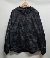 NEW ERA ニューエラ カモフラ ウィンドブレーカー WHO フード ジャケット XL