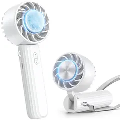 即納：【冷却プレート搭載 ・瞬間冷却！】ハンディファン 手持ち 扇風機 : Lamicall 折り畳み ハンディ ミニ扇風機 ペルチェ モバイルファン 3段階風力調節 3WAY(手持ち&卓上&首掛け) 長時間稼働 強力 持ち運び Type-C 充電式 小型 軽