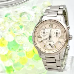 【新品電池】CITIZEN シチズン xC クロスシー レディース 腕時計 クロノグラフ シルバー デイト F500-T002382 2D1673