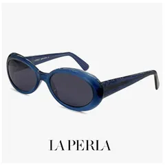 【未使用品】 La Perla ラペルラ サングラス spe016-t31 オーバル 型 レディース メンズ ユニセックスモデル フレーム イタリア製 クリアブルー カラーのサムネイル