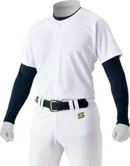 特価商品 ゼット(ZETT) 少年野球 ユニフォームシャツ メカパン ジュニア用ニットフルオープンシャツ ホワイト(1100) 130 BU2281S