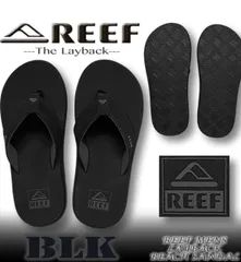 【最短翌日配達】 REEF リーフ ビーサン ビーチサンダル メンズ サーフブランド LAYBACK 大きいサイズ LAYBACK-BLKのサムネイル