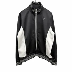 【中古】[印象AB] IGNIO イグニオ ジャージジャケット レディース LL XL O ブラック 黒×ピンク×白 ポリ100% ゴルフ ハイネック リブにボーダー 長袖 フルジップのサムネイル