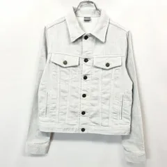 【中古】[印象AB] PEACH JOHN ピーチジョン レディース 女性 M 杢ライトグレー ソフトデニム トラッカージャケット 少しストレッチ 無地 ボタン留め 長袖のサムネイル