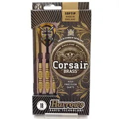 【未使用】Harrows ハローズ ダーツバレル CORSAIR コルセア  BRASS 2BA 18g ブラックのサムネイル