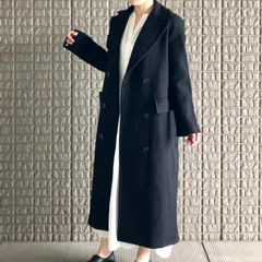 ZARA MANTECO生地 ダブルチェスターコート ロングコート ブラック オーバーサイズ 表記XSサイズ M〜Lサイズ相当