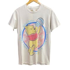 90sPooh くまのプーさん プリントTシャツ グレー Mサイズ - メルカリ