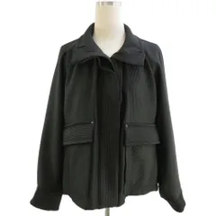 カリテ qualite 25AW シャドーストライプ ブルゾン ジャケット チャコールグレー Fのサムネイル