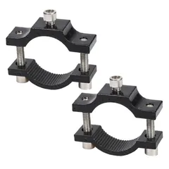 特価商品 YFFSFDCハンドルバー ホルダー 穴あけ不要 バイク LED 作業灯 ブラケット フォグランプ Φ18～Φ30mm対応 前照灯 補助灯 ブラケット スタンド パイプ 挟み込み 取付簡単（黒2個セット ）