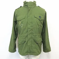 【中古】[印象AB] roxy ロキシー ミリタリーシャツジャケット レディース S グリーン 緑 中綿ライナー付き ドットボタン×ジップ留め 迷彩柄隠しフード 長袖のサムネイル
