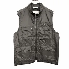 【中古】[印象AB] Golden Bear ゴールデンベア ジャケット / ベスト メンズ M チャコールグレー系 ポリ100% 内ポケット×１ 薄手 裏地付き 無地 ジップアップ ハイネックのサムネイル