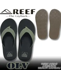 【最短翌日配達】 REEF リーフ ビーサン ビーチサンダル メンズ サーフブランド LAYBACK 大きいサイズLAYBACK-OLVのサムネイル