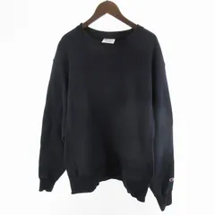 チャンピオン CHAMPION REVERSE WEAVE リバースウィーブ Ｍ スウェット シャツ トレーナー 紺 ネイビー S149 単色タグ 目無し 青タグ 裏起毛