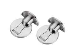 ドアストッパー マグネット式 キャッチタイプ 2個セット ドア止め 戸当たり 扉止め 建具 シルバー 