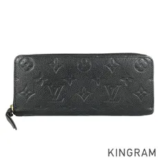 ルイ・ヴィトン LOUIS VUITTON モノグラム アンプラント ポルトフォイユ クレマンス M60171 レザー 長財布 ラウンドファスナー te【中古】