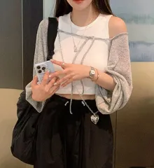 新品級) モダンローブ エミリオ シースルー ボレロ カーディガン