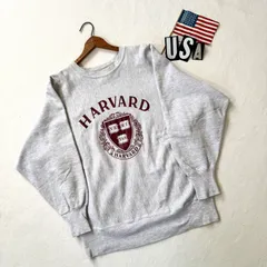 【美品・L】90s チャンピオン ハーバード リバースウィーブ 霜降りグレー スウェット ビンテージ ヴィンテージ USA製 刺繍タグ アメリカ製