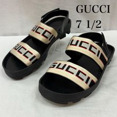GUCCI メンズ ストラップ サンダル レザー サイズ9 1/2 - メルカリ