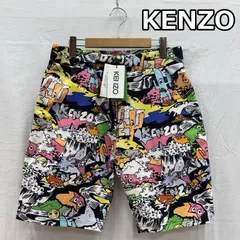 ケンゾー F655PA7104CI ロゴ グラフィック 総柄 ショート ハーフ パンツ メンズ L ISItems【USED】【古着】【中古】50157256のサムネイル