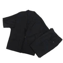 B&Y ユナイテッドアローズ BEAUTY&YOUTH ビューティー&ユース スーツ セットアップ ドルマンスリーブ ジャケット パンツ M 黒 ブラックのサムネイル