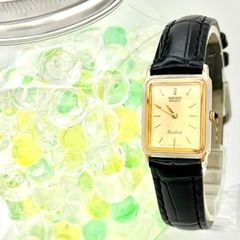 7-4696 SEIKO Exceline 7320-6570 ゴールド文字盤 - メルカリ